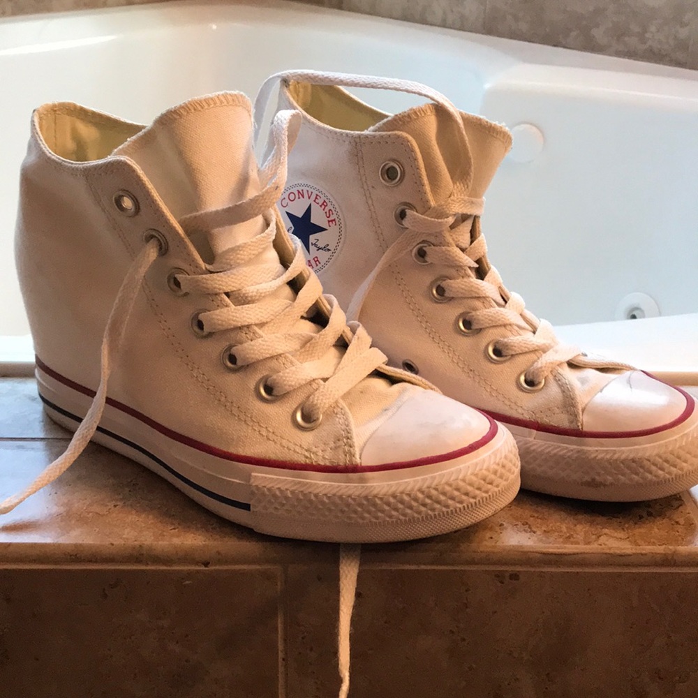 Converse wedge high tops